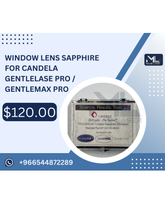 Window lens sapphire for Candela Gentlelase Pro / gentlemax Pro