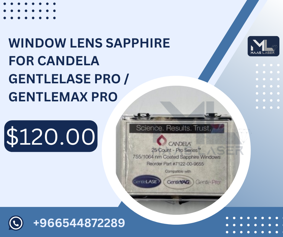 Window lens sapphire for Candela Gentlelase Pro / gentlemax Pro