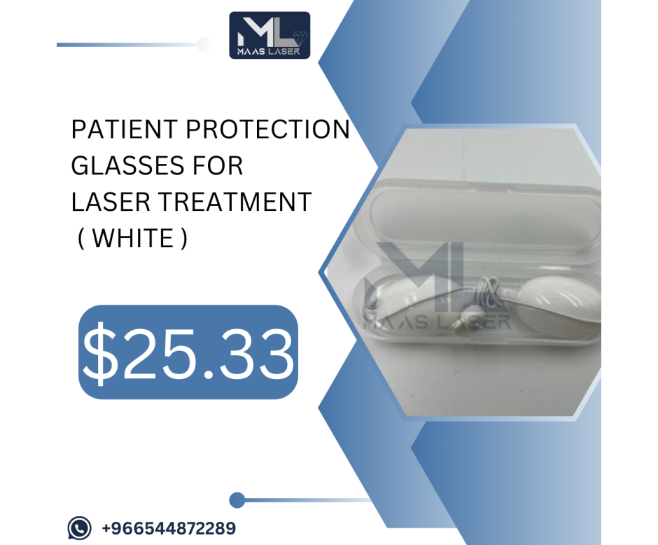 Patient protection glasses for laser treatment ( white )