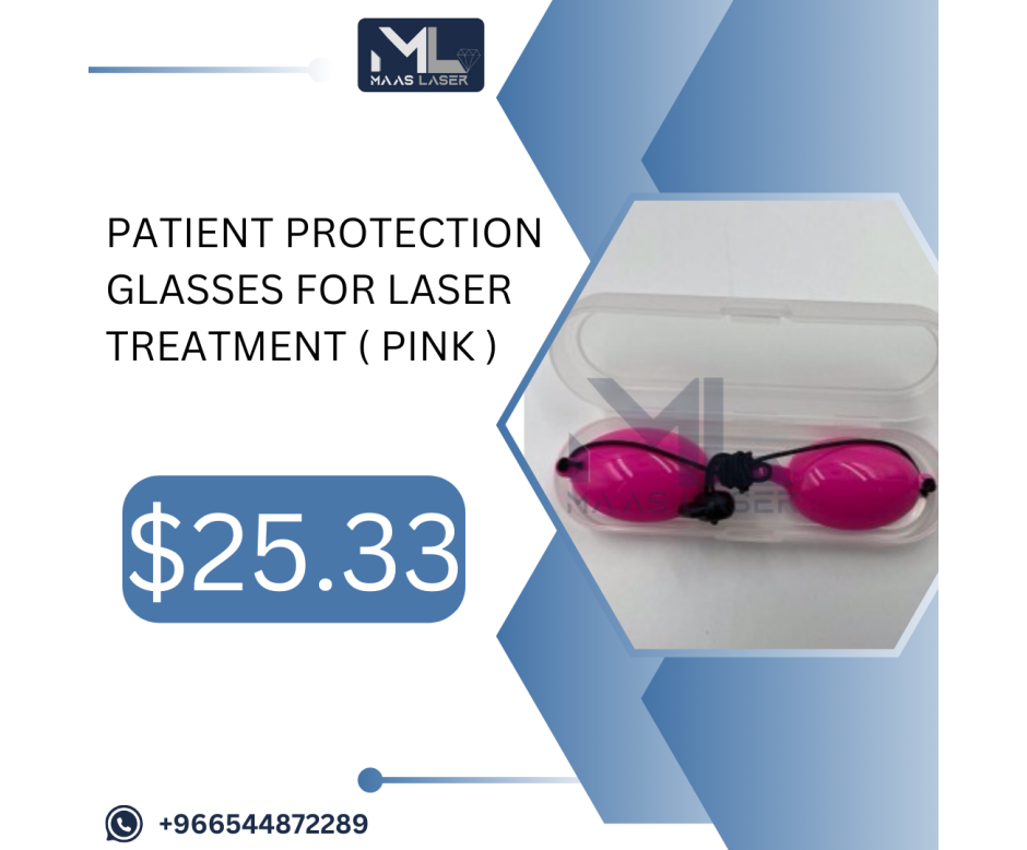 Patient protection glasses for laser treatment ( PINK )