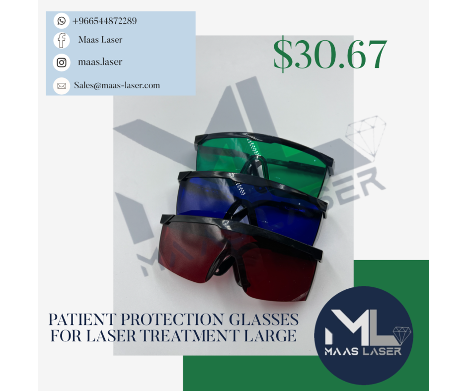 Patient protection glasses for laser treatment large