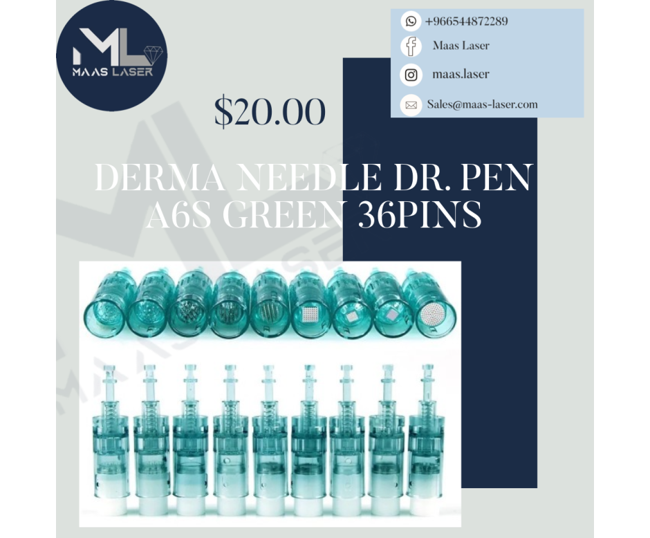 DERMA NEEDLE DR. PEN A6S GREEN 36PINS