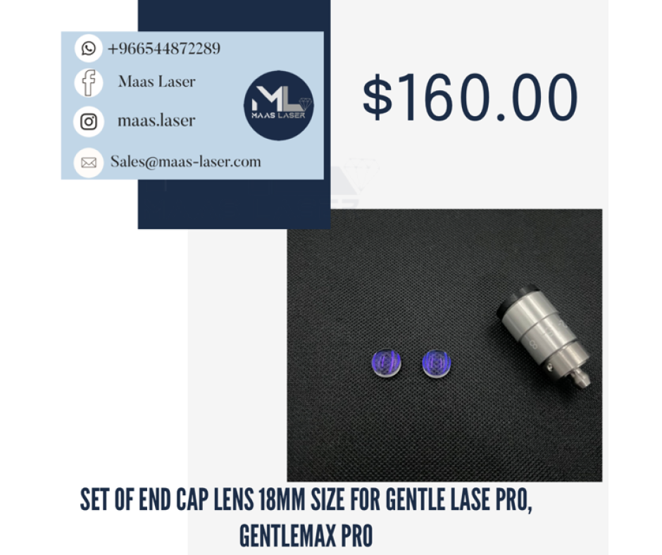 Set of end cap lens 18mm size for Gentle lase Pro, GentleMax Pro