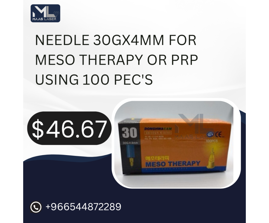 needle 30GX4mm for MESO THERAPY OR PRP USING 100 Pec's