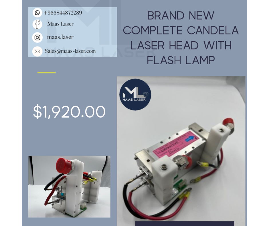 BRAND NEW COMPLETE CANDELA LASER HEAD WITH FLASH LAMP